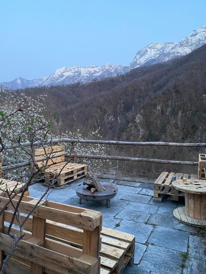 Osteria Gruetli Con Alloggio Borgnone Zewnętrze zdjęcie